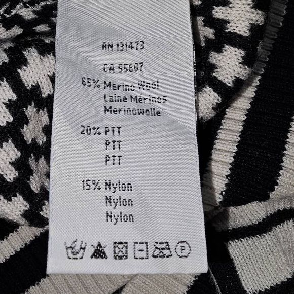 Neve Womens Wool Blend 1/4 Zip Pullover Sweater Medium - Picture 4 of 4